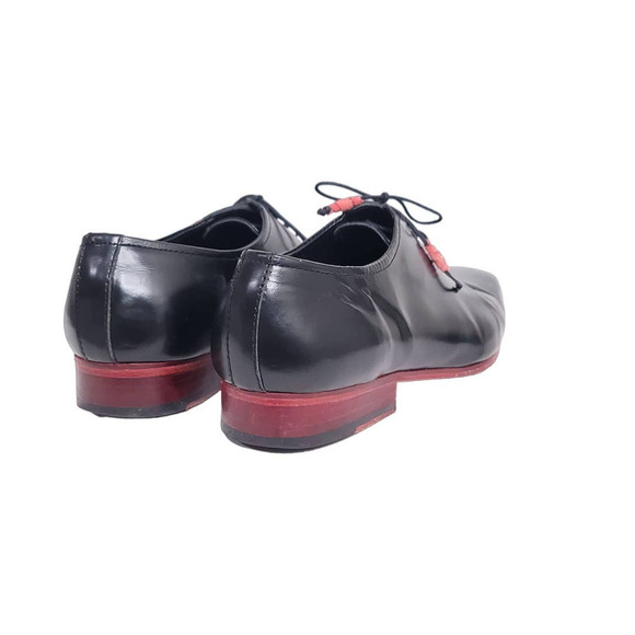 Lethato Handcrafted Wholecut Oxford Men's Genuine Leather Lace Up Dress Shoes - Picture 5 of 7